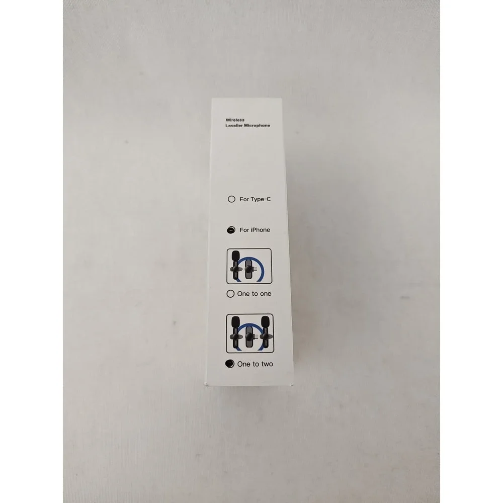 *iPhone‎ Only* 2 Pack Wireless Lavalier Microphones Built-in New In box Sealed
